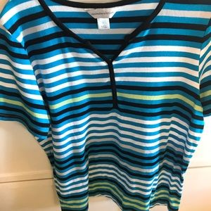 Christopher Banks knit short sleeve pullover